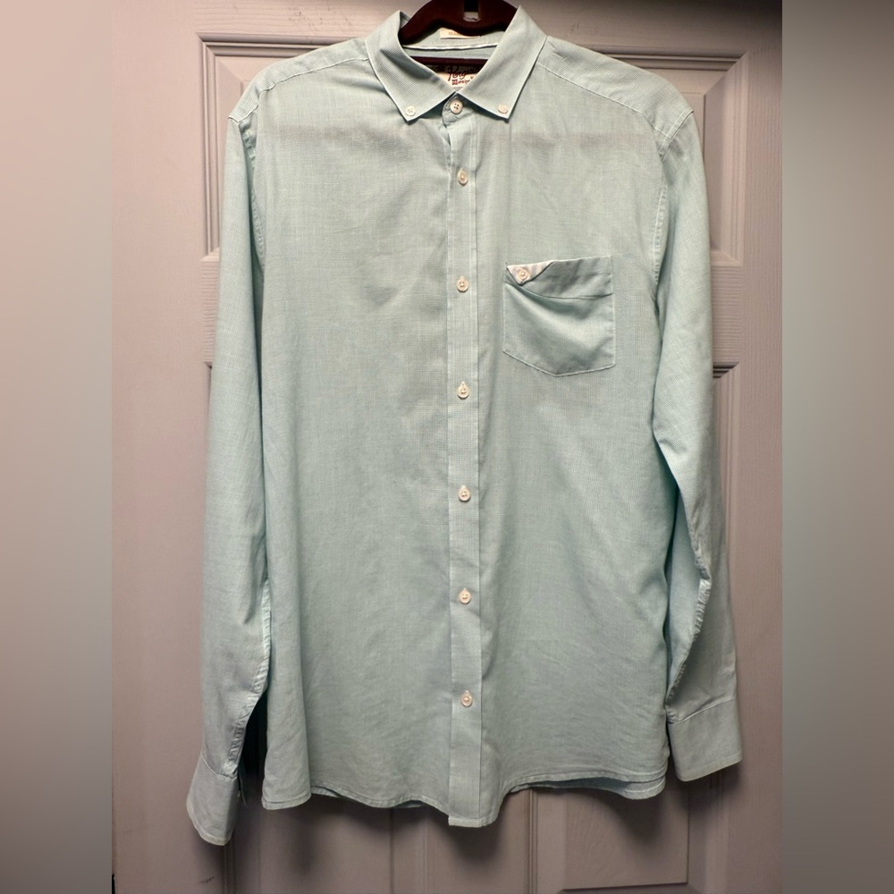 100% Cotton Original Penguin Long Sleeve Dress Shirt - Medium